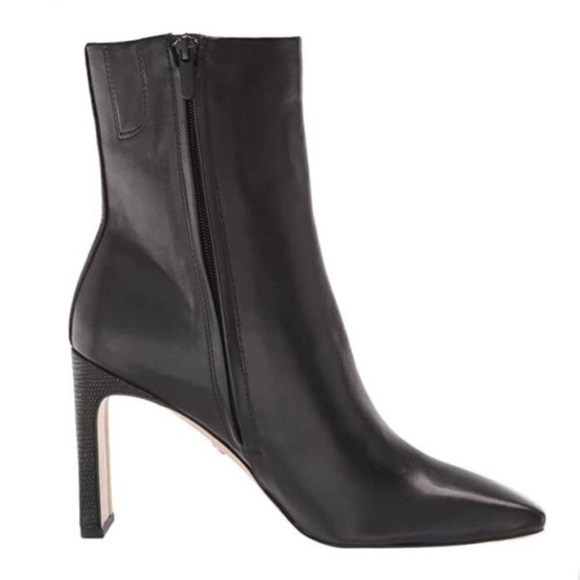 SAM EDELMAN $170 Women’s ANIKA Square Toe Leather Ankle Bootie Shoes Size 9 - Picture 3 of 8